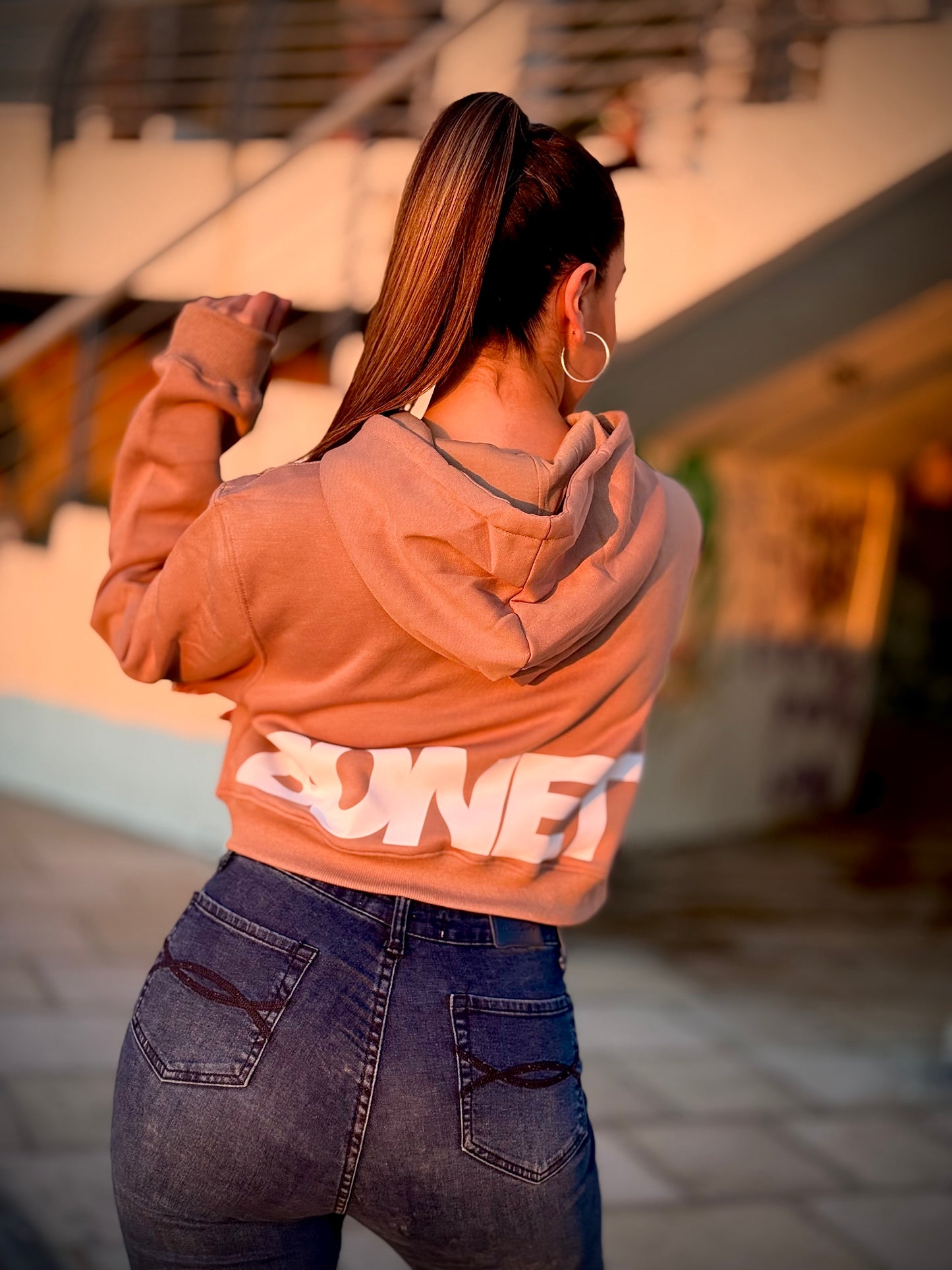 Poleron crop OVERSIZE