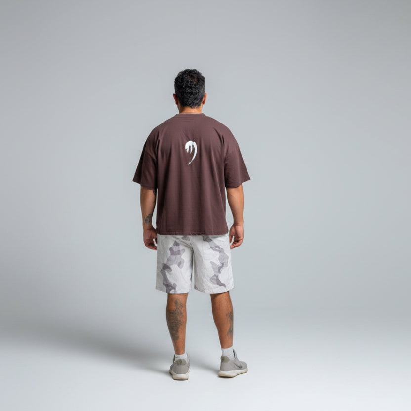 Polera OVERSIZE café