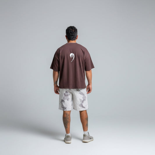 Polera OVERSIZE café