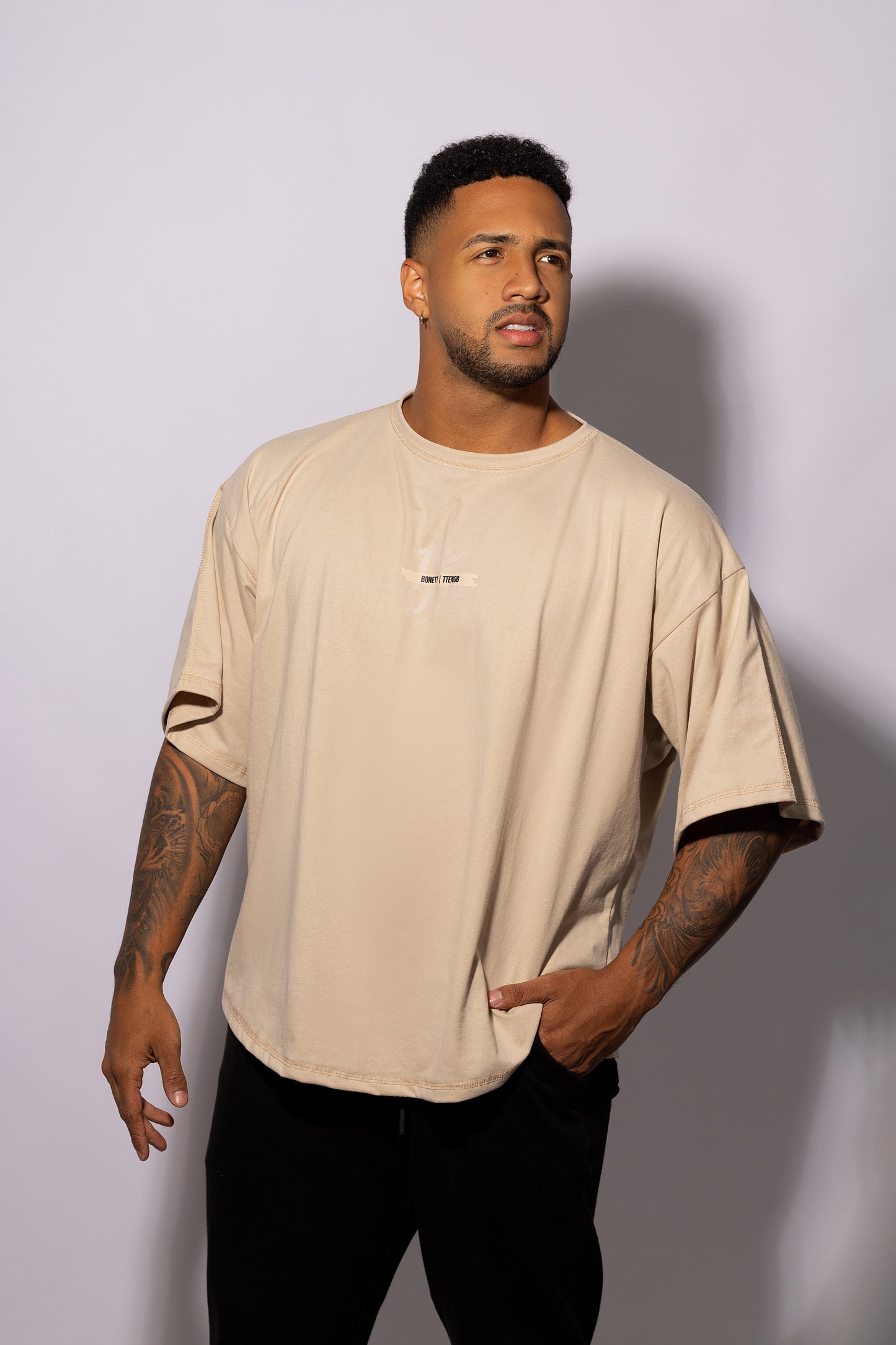 POLERA BEIGE OVERSIZE