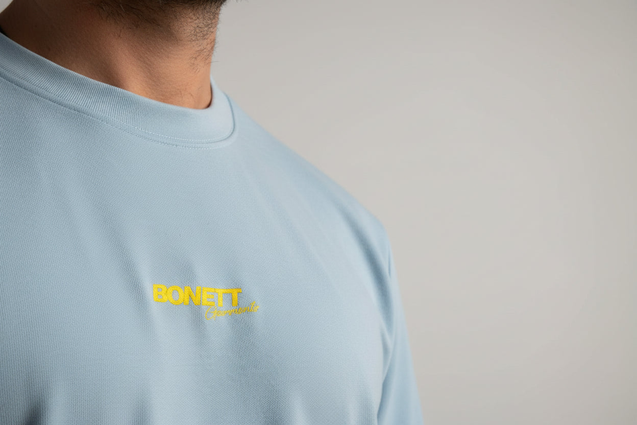 Polera OVERSIZE celeste
